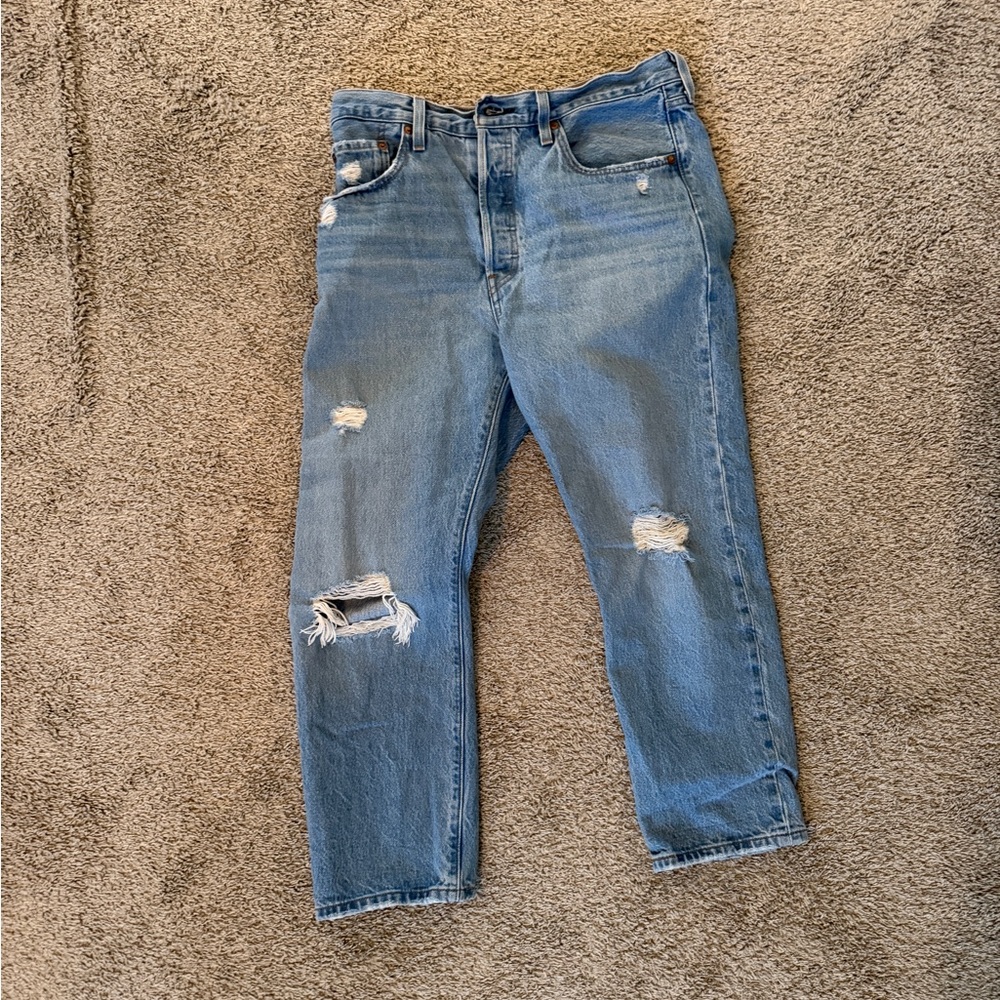 Levi's Blue Boyfriend Jeans